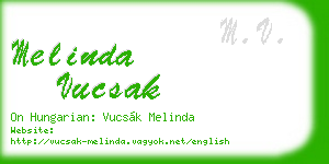 melinda vucsak business card